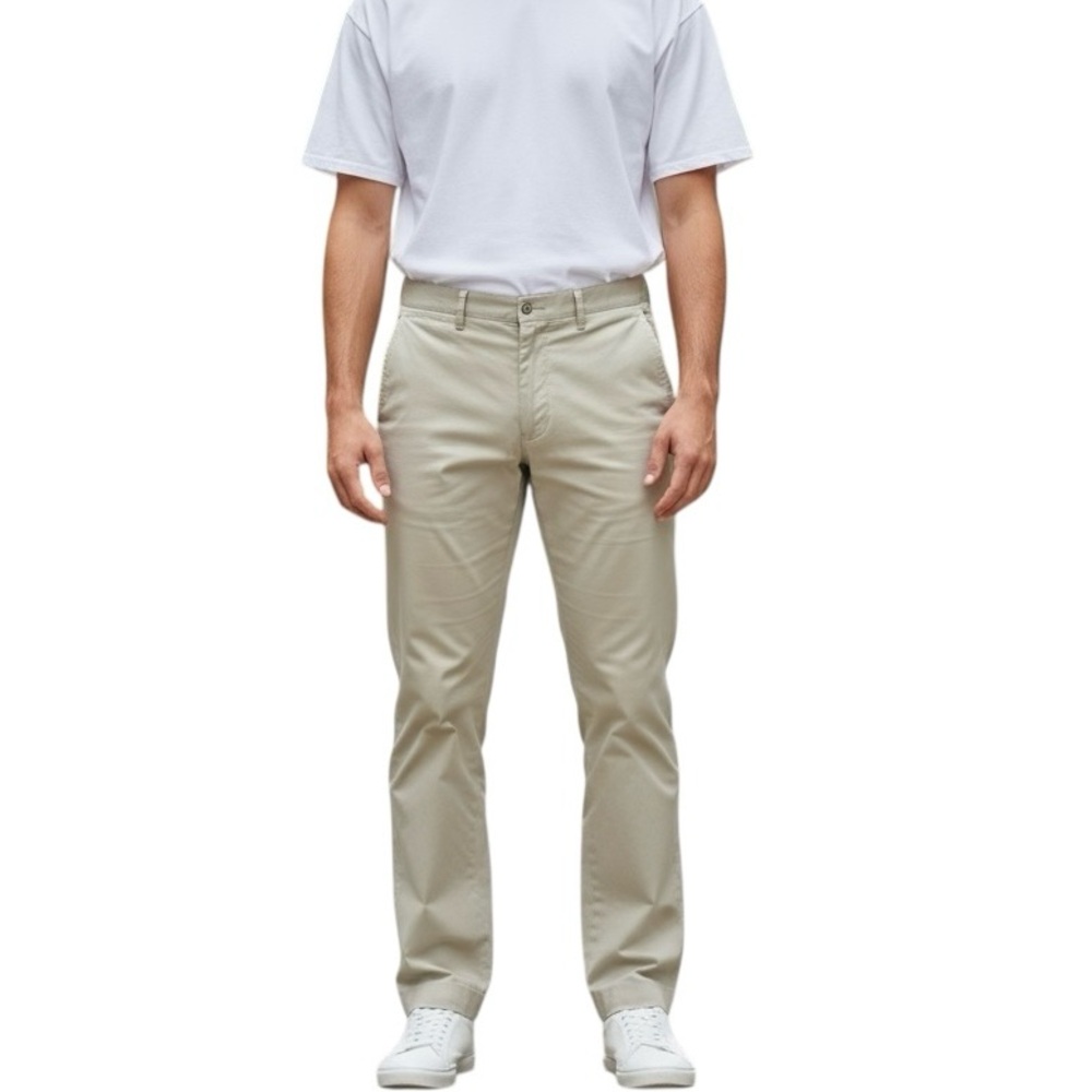 Polo by Ralph Lauren Men's Beige Stone Tan Flat Front Chinos Size 38 / 30